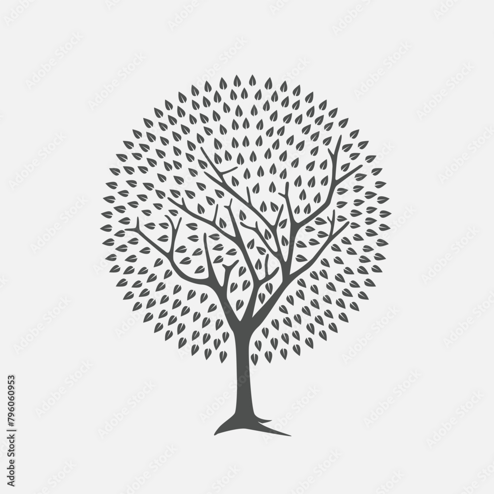 Naklejka premium circle tree shape