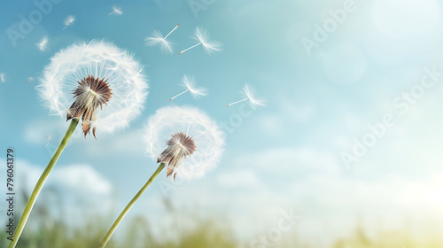 Reproduction of dandelions