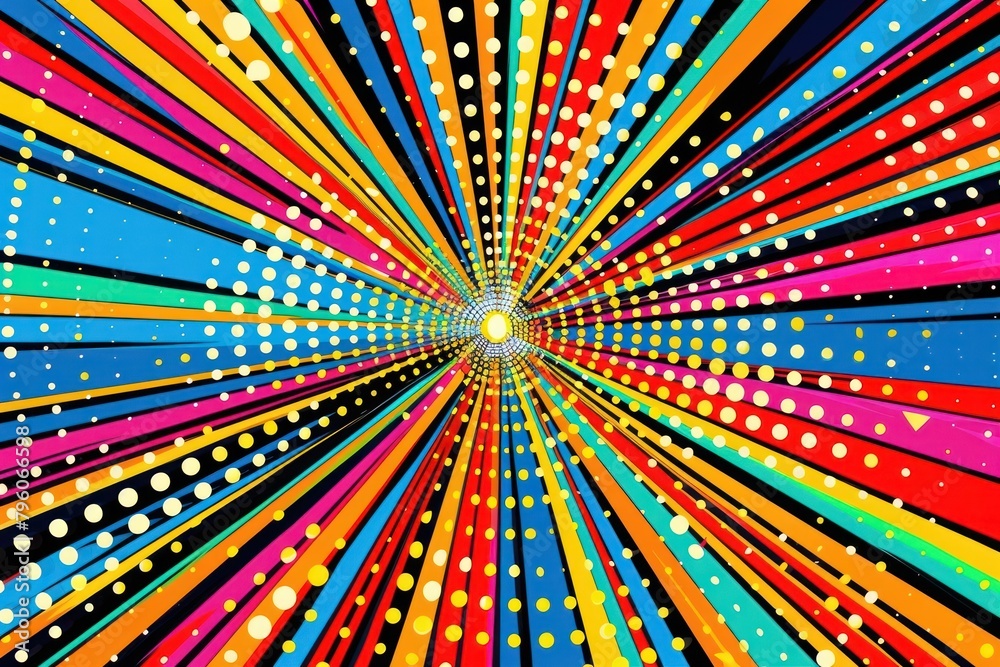 Fototapeta premium Comic boom effect backgrounds abstract pattern.