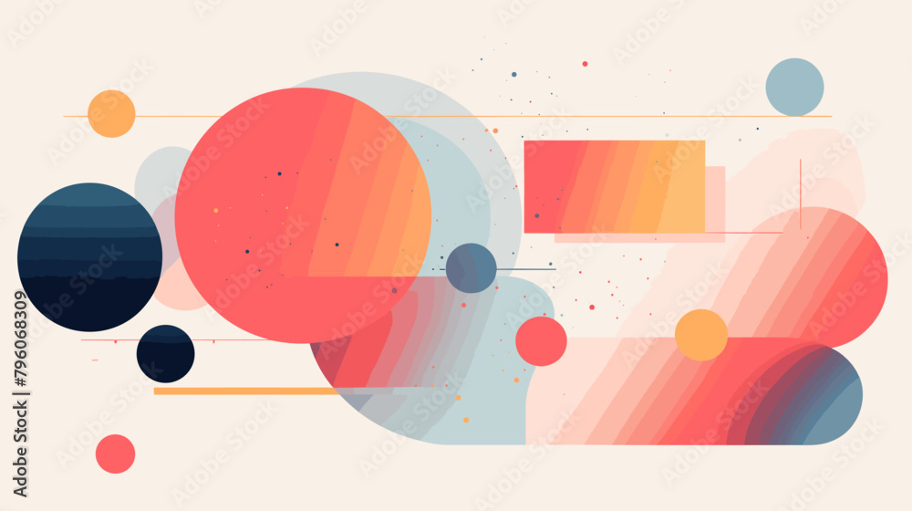 Obraz premium Concept vector illustration of presentation background.