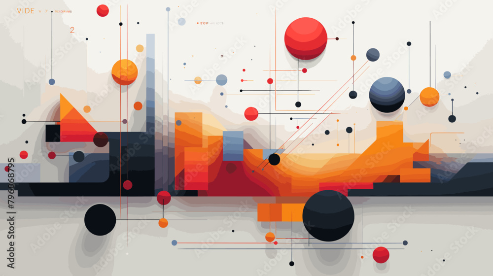 Concept vector illustration of presentation background.