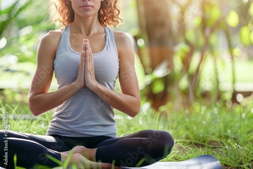 young woman practicing yoga