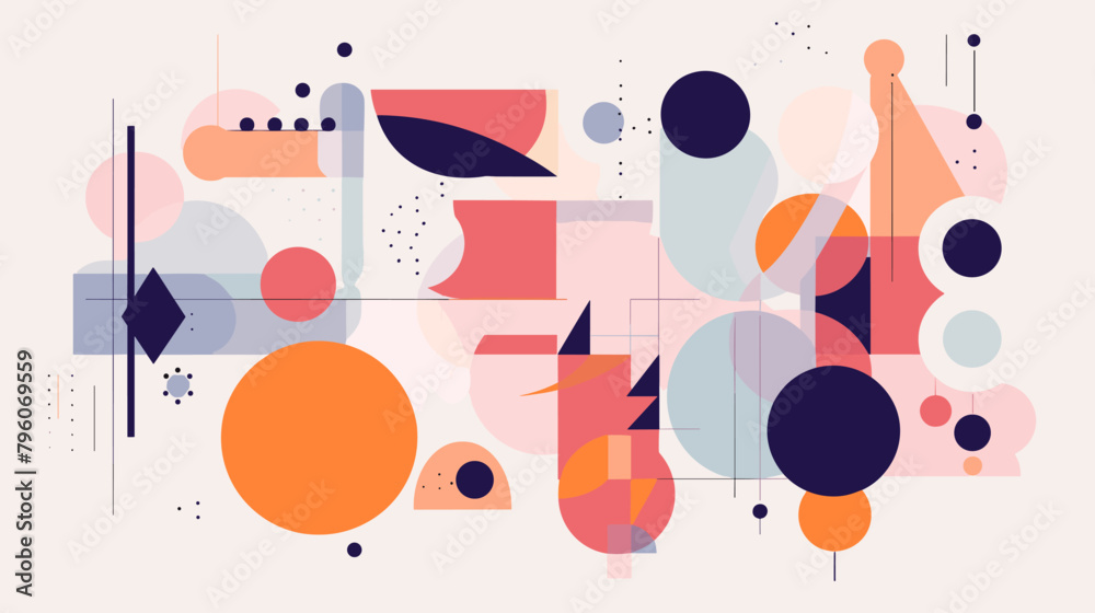 Obraz premium Concept vector illustration of presentation background.