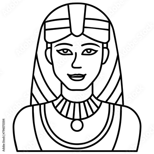 cleopatra-queen-of-egypt-icon-modern foretold - Vector - Vector art - Vector illustration - Vector design - Latest Vector - Ultimate Vector - Premium Vector - Vector pro - Premium illustration