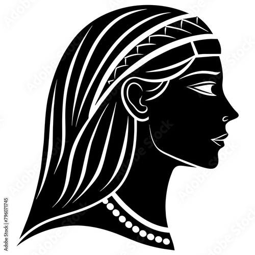 T-shirt Design Vector cleopatra profile silhouette minimalist scene - Vector - Vector art - Vector illustration - Vector design - Latest Vector - Premium Vector - Vector pro - Premium illustration