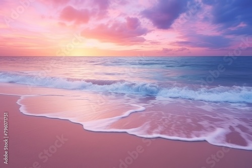 Purple nature beach sea.