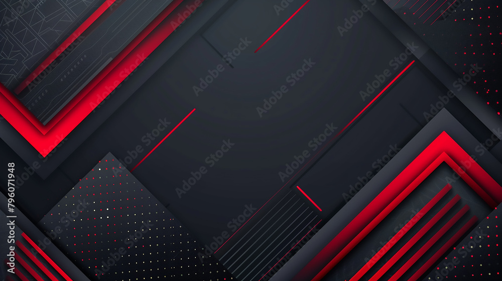abstract black, red square line Morden technology background. abstract black, red square line Morden technology background.