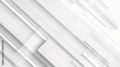Abstract geometric white and silver  grey square background loop. Modern Abstract white background design. 