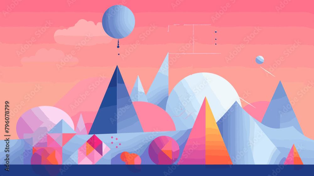 Concept vector illustration of presentation background. Concept vector illustration of presentation background.
