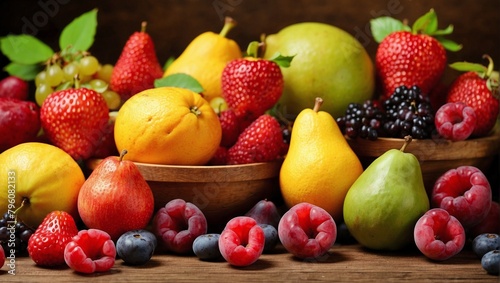 Fruits Background. Several variety of fruits © Saima