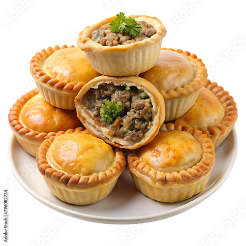 platter of savory meat pies