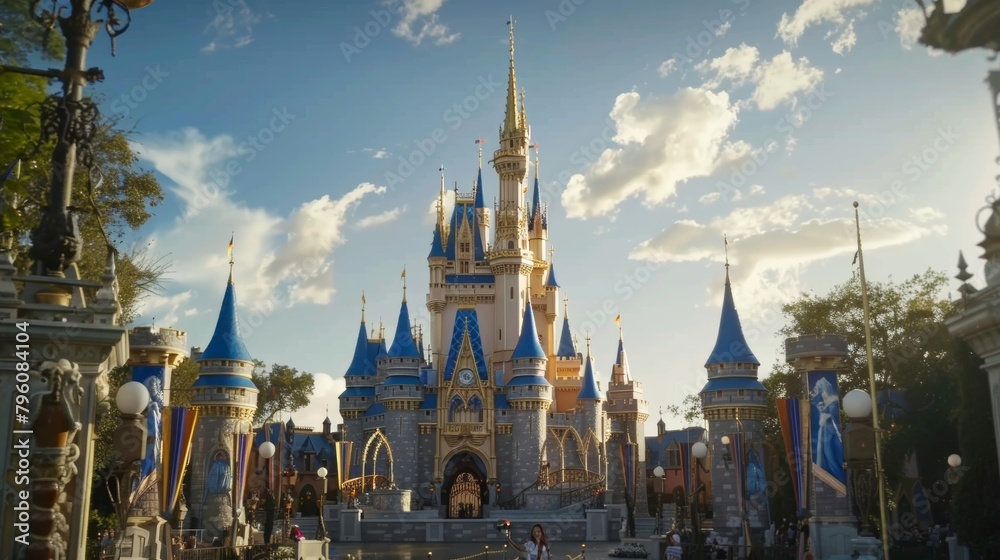 The air is thick with excitement as you catch a glimpse of the magical kingdom waiting within the gates.. The air is thick with excitement as you catch a glimpse of the magical kingdom waiting within the gates..