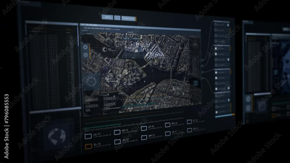 City Bridge Target Location Radar Scan By Advanced Crime Tracking Technology. Hi-tech Crime Tracking Technology Software Interface. Innovative Crime Tracking Technology Scans Modern City City Bridge Target Location Radar Scan By Advanced Crime Tracking Technology. Hi-tech Crime Tracking Technology Software Interface. Innovative Crime Tracking Technology Scans Modern City