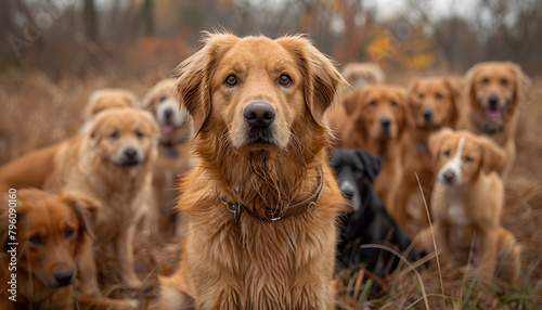 The photos capture the charm of dogs