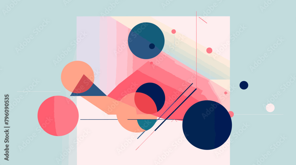 Obraz premium Concept vector illustration of presentation background.