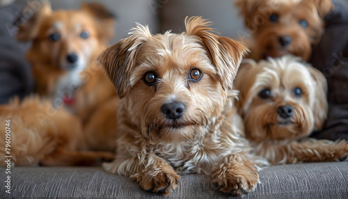 The photos capture the charm of dogs