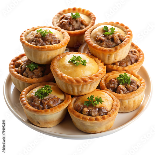 platter of savory meat pies