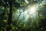 Sustainability net zero carbon negative forest nature Biodiversity Diversity concept, AI generated