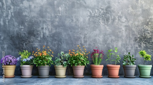 People growing plants in pots for home garden