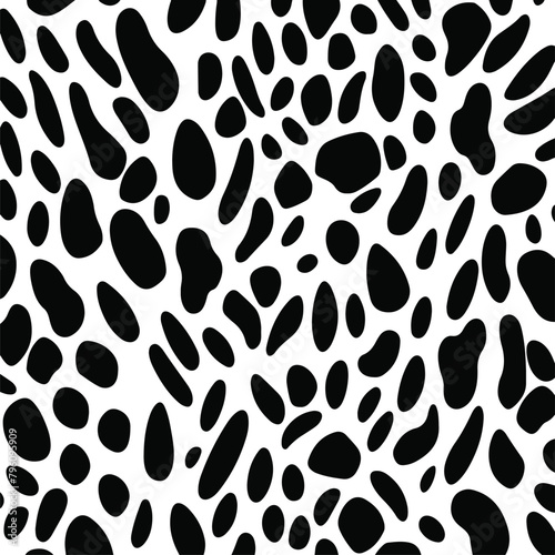 black and white leopard print on a white background.