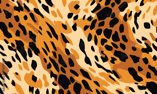 a leopard print with black spots and brown spots.