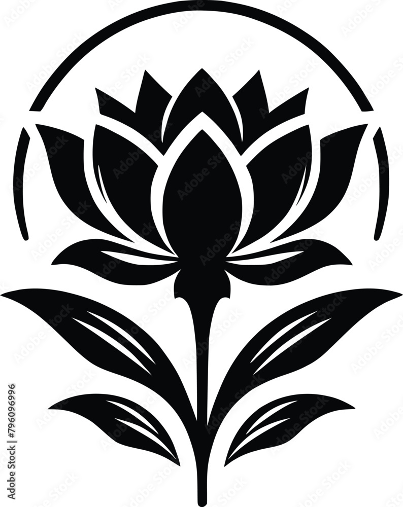 Obraz premium flower-silhouette
