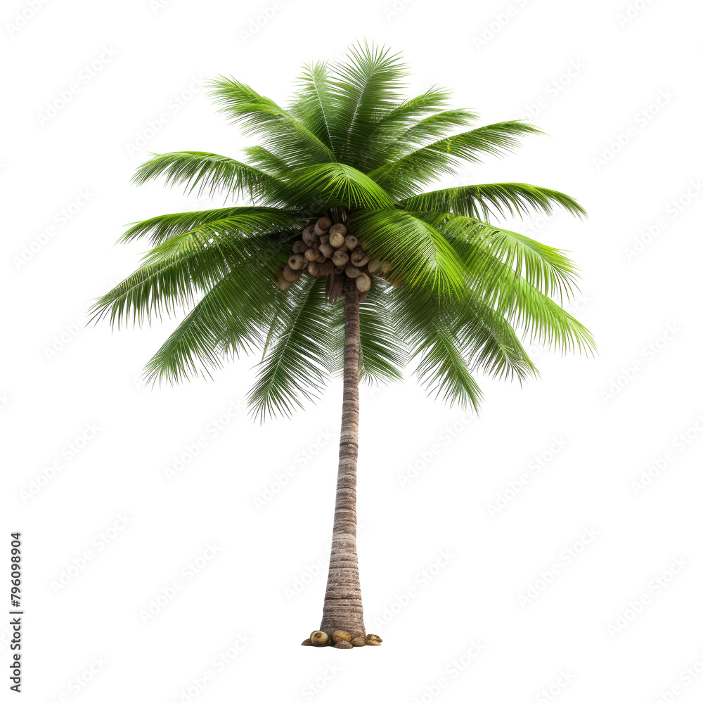 Obraz premium coconut tree isolated on white