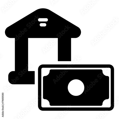 lending icon, glyph icon style