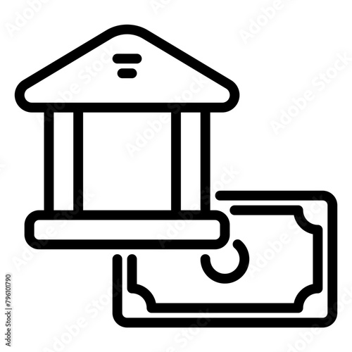 lending icon, line icon style