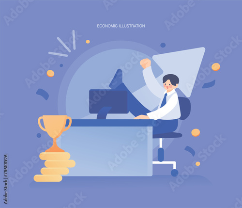 응원하는 경제 지원금 일러스트 08