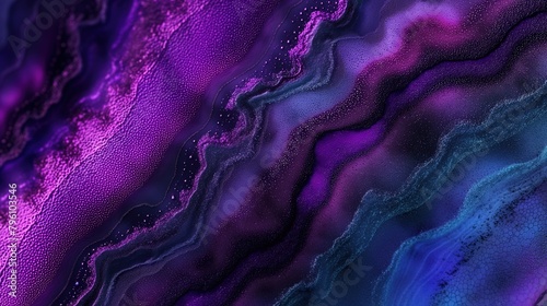 close-up of a purple and blue abstract background. The colors are vibrant, with purple and blue hues dominating the canvas. The texture is uneven, with some parts appearing smoother photo