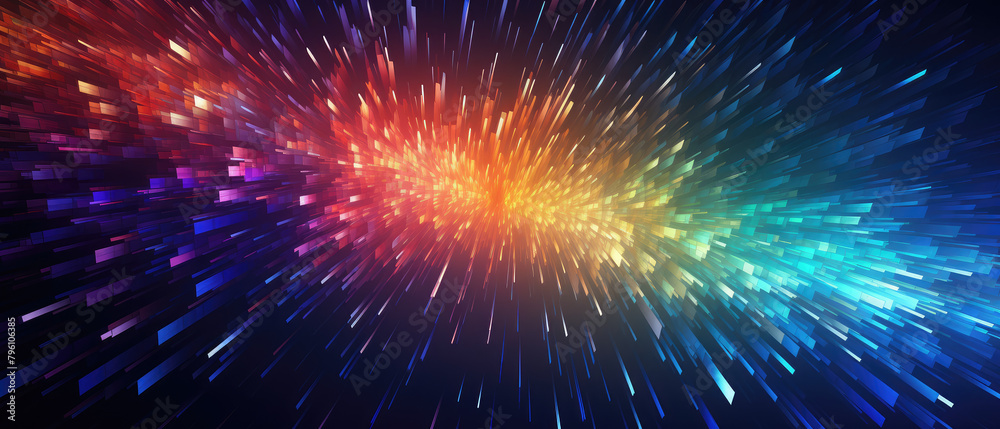Explosive Color Burst Abstract Digital Background Explosive Color Burst Abstract Digital Background