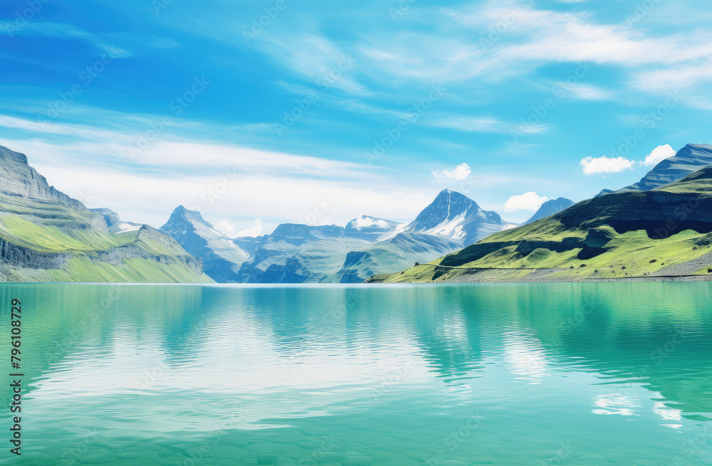 Serene Alpine Lake: A Pristine Mountain Escape