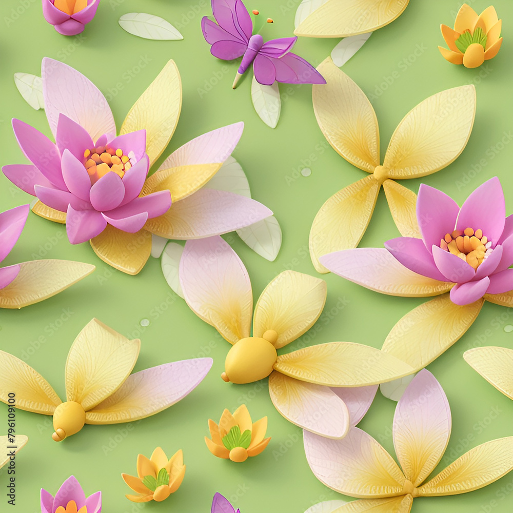 Seamless Patterns lotus. Seamless Patterns lotus.