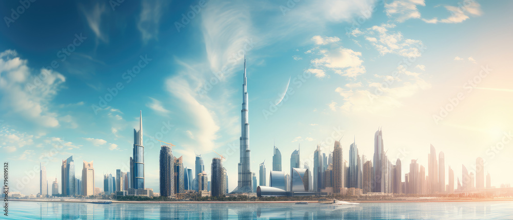 Futuristic Skyline: City of Tomorrow Panorama