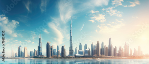 Futuristic Skyline: City of Tomorrow Panorama © evening_tao