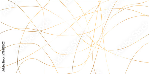 White background golden lines or strokes gradient abstract texture threads background for desktop