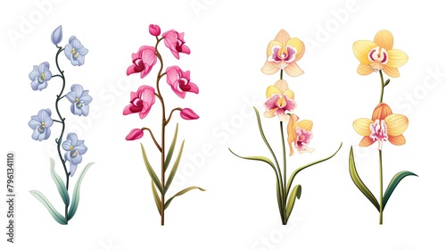 Orchids These exotic flowers symbolize love  luxury  beauty  and strength