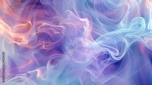 A colorful, swirling background with a purple and orange flame. The image is abstract and has a dreamy, ethereal quality