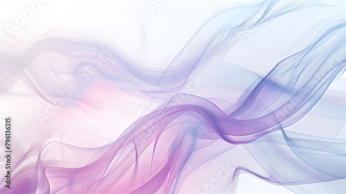 A purple and blue wave with a white background. The wave is very long and has a lot of detail