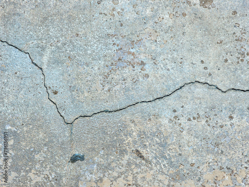 cracked concrete wall or road surface with gray cement surface as background