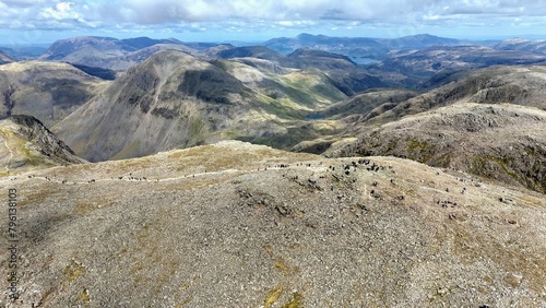 Mountains in the Lake District National Park, England  photo