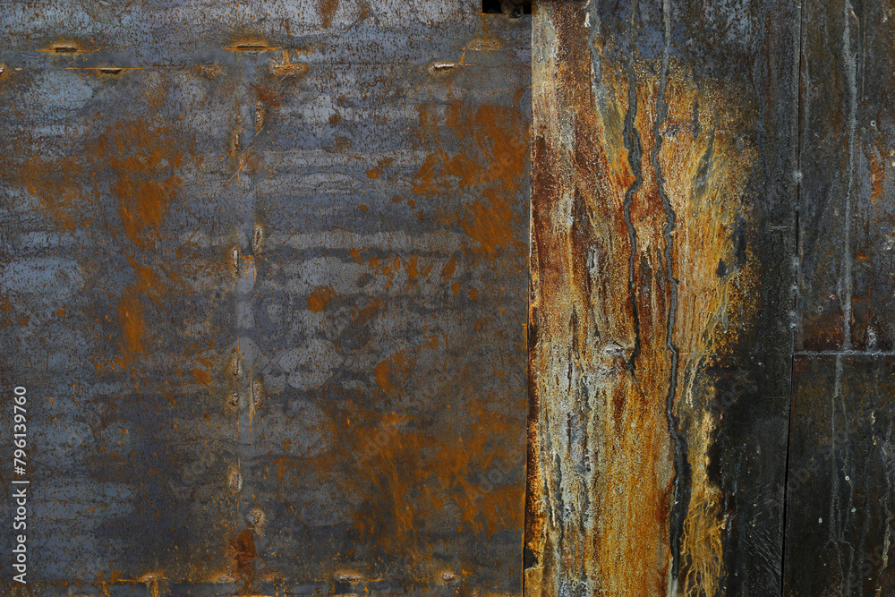 Fototapeta premium Iron, rusty texture.