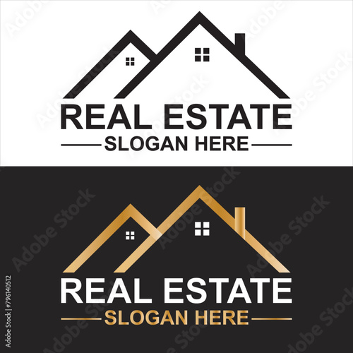 real estate logo. vector illustration. eps 10