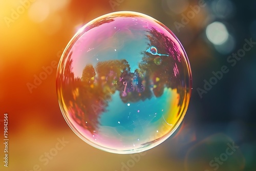 soap bubbles on a black background #796142564