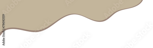 Divider Header for App, Banners or Posters. Set of Template Dividers Shapes for Website. Curve Lines, Drops, Wave Collection of Design Element for Top, Bottom Page Web Site.