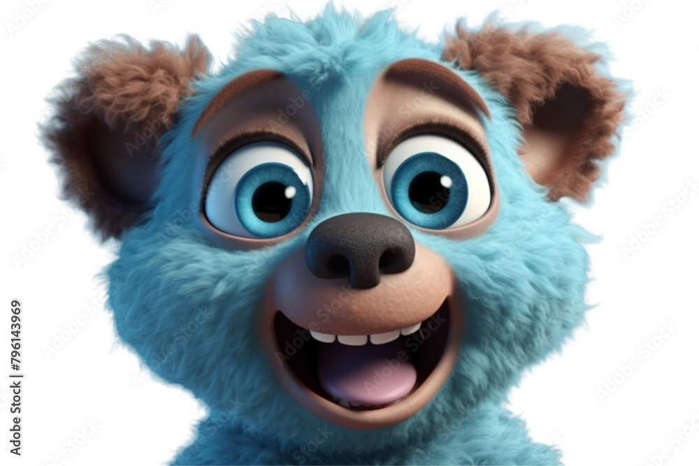Happy furry and cute baby bear on Transparent Background PNG Happy furry and cute baby bear on Transparent Background PNG