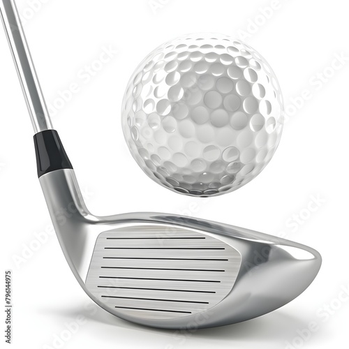 golf club and ball ai generated