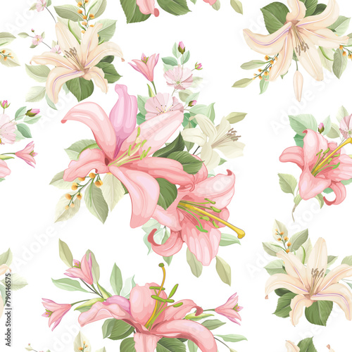 winter floral desghin pattern