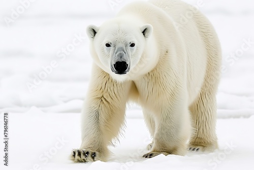 polar bear in the snow